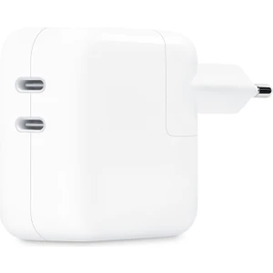 35 W Çift Usb-C Bağlantı Noktalı Güç Adaptörü - Beyaz (MW2K3TU/A)