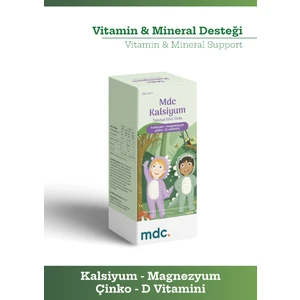 Kalsiyum Şurup (Kalsiyum, Magnezyum, Çinko, D Vitamini) 150 ml