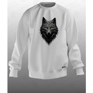 Turan Tactics Gri Kurt Tasarımlı  Sweatshirt