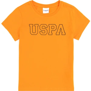 U.S. Polo Assn. Erkek Çocuk Turuncu Basic Bisiklet Yaka Tişört 50284818-VR051
