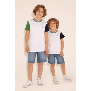 U.S. Polo Assn. Erkek Çocuk Mavi Şort (Jean) 50283979-DN0022