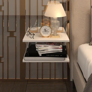 Kenzlife Kenzlife Komodin Guiseppe Byz Komidin 39 x 19 cm 2 Parça Duvara Monte Askı Aparatlı
