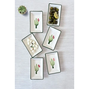 Şura Mutfak 6'lı Kahvaltılık 14X9CM Kaktüs Kahvaltı Takımı
