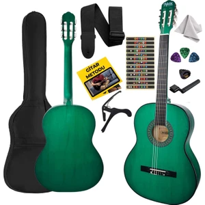 CG-34GR Kaliteli 34 İnç 1/2 Juniur Çocuk Gitarı 4-8 Yaş Arası (Çanta Capo Nota Sticker Askı Pena Metod)
