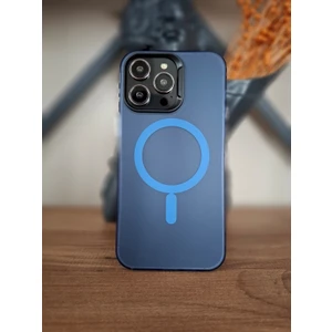iPhone 15 Pro Max Magsafe Manyetik Şarj Özellikli Arkası Buzlu Transparan Kamera Çıkıntılı Kılıf