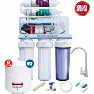 Piksel Aqua 10 Aşamalı Pompalı Mineral Filtreli Açık Kasa Su Arıtma Cihazı