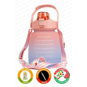 VALLETTA VLT1235 LUSCA MOTİVASYONLU SU MATARASI 1,3 LT - PEMBE VE