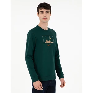 Pierre Cardin Erkek Yeşil Regular Fit Sweatshirt 50290703-VR054