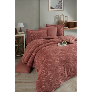 Wellsoft Jakarlı Çift Kişilik Uyku Seti Reste Kiremit