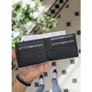 262 Deri Isme Özel Siyah Renk Deri Cüzdan