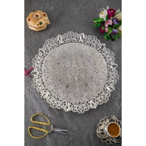 Motif 6 Kişilik Yuvarlak Tepsi (355-6)
