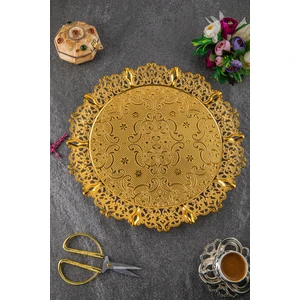 Motif 6 Kişilik Yuvarlak Tepsi (355-6)
