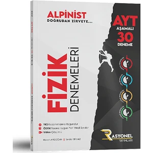 Rasyonel Yayınları AYT Fizik 30' lu Deneme Seti (Alpinist Serisi) (Yazarlarından Video Çözümlü)