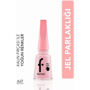 Jelly Look Yoğun Renk Veren Jel Görünümlü Parlak Oje (JL27 Milky Pinky) 8690604282210