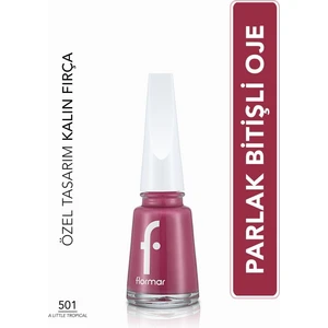 Nail Enamel Yoğun Renk Veren Uzun Süre Kalıcı Parlak Oje (501 A Little Tropical) 8682536036337