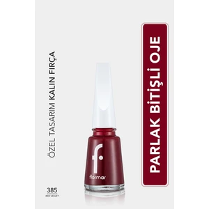 Nail Enamel Yoğun Renk Veren Uzun Süre Kalıcı Parlak Oje (385 Red Velvet) 8682536035965