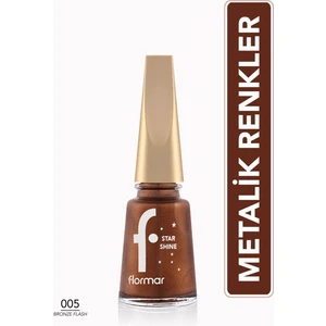 Star Shine Yüksek Pigmentli & Parlak Bitişli Metalik Oje (005 Bronze Flash) 8690604564156