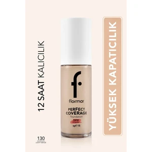 Perfect Coverage Yoğun Kapatıcı Su Bazlı Fondöten (Sıcak Alt Ton) -130 Light Beige -8682536070539