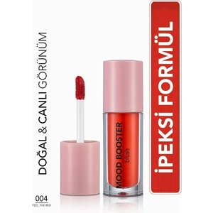 Mood Booster Doğal Görünüm Veren Yoğun Pigmentli Likit Allık (004 Feel The Red) 8682536043731