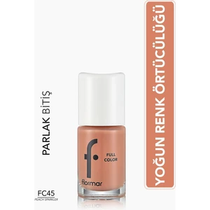 Full Color Yoğun Pigmentli Parlak Oje (Fc45 Peach Sparkler) 8690604379989