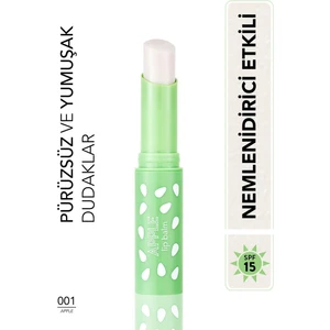 Flormar-Tatlı Aromalı ve Besleyici Lip Balm Renkli Dudak Balmı (001 Elma) 8690604555369