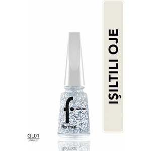 Glitter Yarı Transparan & Parlak Bitişli Simli Oje