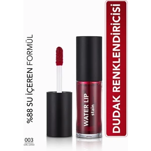 Water Lip Stain Yoğun Renk Veren Uzun Süre Kalıcı Mat Dudak Tint'i (003 Girl Gang) 8682536042185