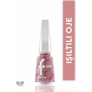 Glitter Yarı Transparan & Parlak Bitişli Simli Oje