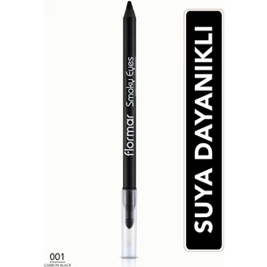 Flormar-Sünger Uçlu ve Suya Dayanıklı Smoky Eyes Dumanlı Makyaj Göz Kalemi (001 Karbon Siyah) 8690604138128