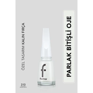 Nail Enamel Yoğun Renk Veren Uzun Süre Kalıcı Parlak Oje (310 Snow White) 8682536035859