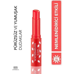 Flormar-Tatlı Aromalı ve Besleyici Lip Balm Renkli Dudak Balmı (005 Karpuz) 8690604555406