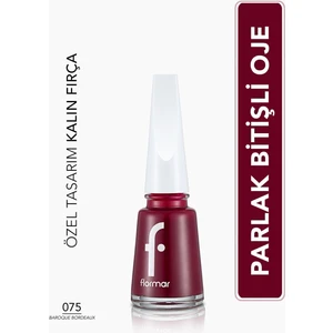 Nail Enamel Yoğun Renk Veren Uzun Süre Kalıcı Parlak Oje (075 Baroque Bordeaux) 8682536035736