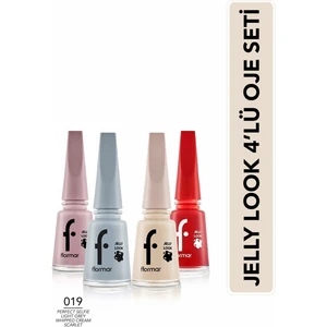 Jelly Look 4'lü Jel Görünümlü Oje Seti
