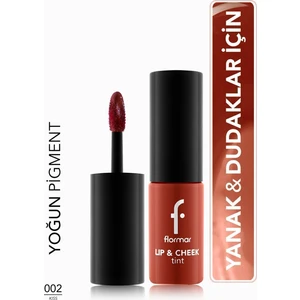 Lip & Cheek Su Bazlı 2'si 1 Arada Çok Amaçlı Jel Tint (002 Kiss Lip & Cheek) 8682536066891
