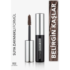 Tinted Brow Gel Doğal Görünüm Veren Suya Dayanıklı Kaş Maskarası (002 Light Brown) 8682536034760
