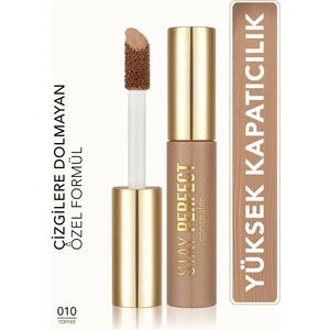 Stay Perfect Yüksek Pigmentli & Yarı Mat Bitişli Likit Kapatıcı (010 Toffee) 8682536085625