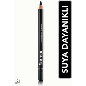 Flormar-Suya Dayanıklı Mat ve Yoğun Pigmentli Waterproof Eyeliner Göz Kalemi (101 Siyah) 8690604109012