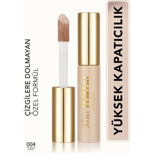 Stay Perfect Yüksek Pigmentli & Yarı Mat Bitişli Likit Kapatıcı (004 Ivory) 8682536085502