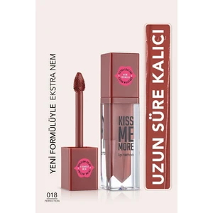 Kiss Me More Yüksek Pigmentli & Mat Bitişli Nemlendirici Likit Ruj (018 Perfection) 8682536040853