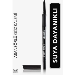 Flormar-Asansörlü ve Yumuşak Uçlu Stylematic Eyeliner Suya Dayanıklı Göz Kalemi (S02 Siyah) 8690604190492