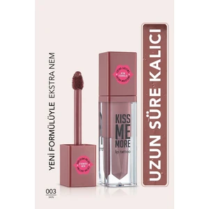 Kiss Me More Yüksek Pigmentli & Mat Bitişli Nemlendirici Likit Ruj (003 Skin) 8682536040648