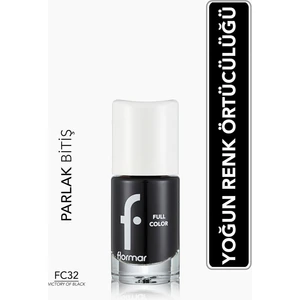 Full Color Yoğun Pigmentli Parlak Oje (FC32 Victory Of Black) 8690604313228