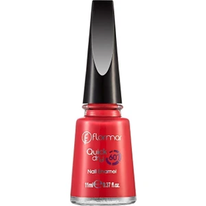 Quick Dry Hızlı Kuruyan İnce Yapılı & Parlak Bitişli Oje (QD03 Bright Coral)