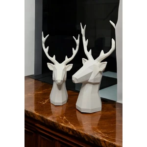 Dlc 3d Design 2'li Set Geyik Figürlü Modern Dekoratif Pinterest Biblo 22 cm /19 cm  Dekoratif Geyik, Pinterest