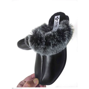 Green Norths Kadın Önü Kapalı Kürklü Kışlık Ev Gündelik Terlik