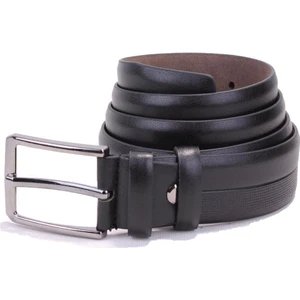 DMK26-304 Siyah 3,5 cm Suni Deri Erkek Kemer