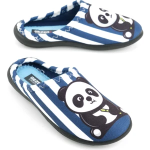 Erkek Çocuk Kışlık Panda Ev Bahçe Rahat Taban Gondol Terlik