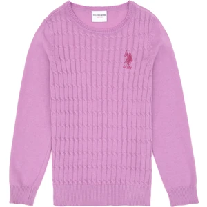 U.S. Polo Assn. Kız Çocuk Lila Kazak /Triko 50288894-VR034
