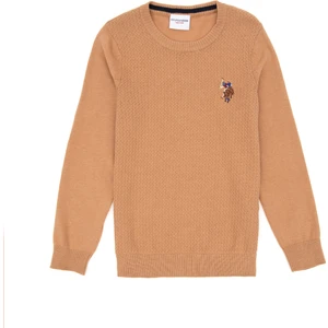 U.S. Polo Assn. Erkek Çocuk Camel Kazak /Triko 50288890-VR015