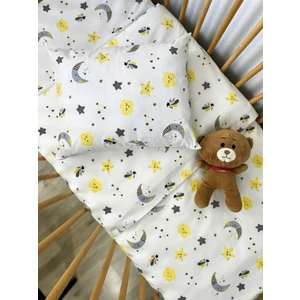 Ozz Baby Nevresim Takımı Gece Temalı, Fermuarlı, % 70Pamuk %30 polyamid kumaştır , 100X150 Bebek Nevresim Takımı